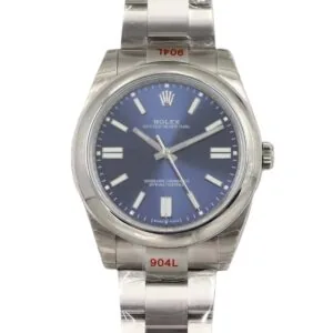 Oyster Perpetual 41mm esfera azul brillante 114300