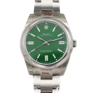 Oyster Perpetual 41mm esfera verde 114300