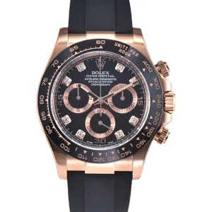 Daytona 116515LN Black Dial in Everose Gold