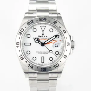 Explorer II 42mm 226570 904L SS Clean 1:1 Best Edition White Dial on Bracelet DD3285 CHS